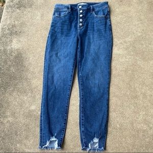 Abercrombie & Fitch High Rise Super Skinny Ankle Jeans *Short